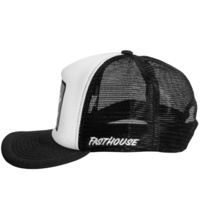 BONÉ FASTHOUSE TRUCKER HAVEN - BRANCO/PRETO