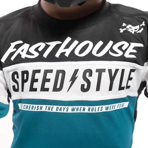 CAMISA FASTHOUSE AKIN JUVENIL - AZUL MARINHO / PRETO - Imagem 4